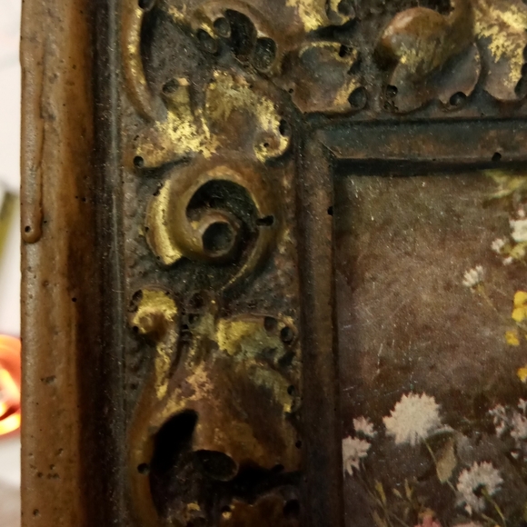 Vintage 3D Frame Still Water Floral Art Print - Picture 5 of 8